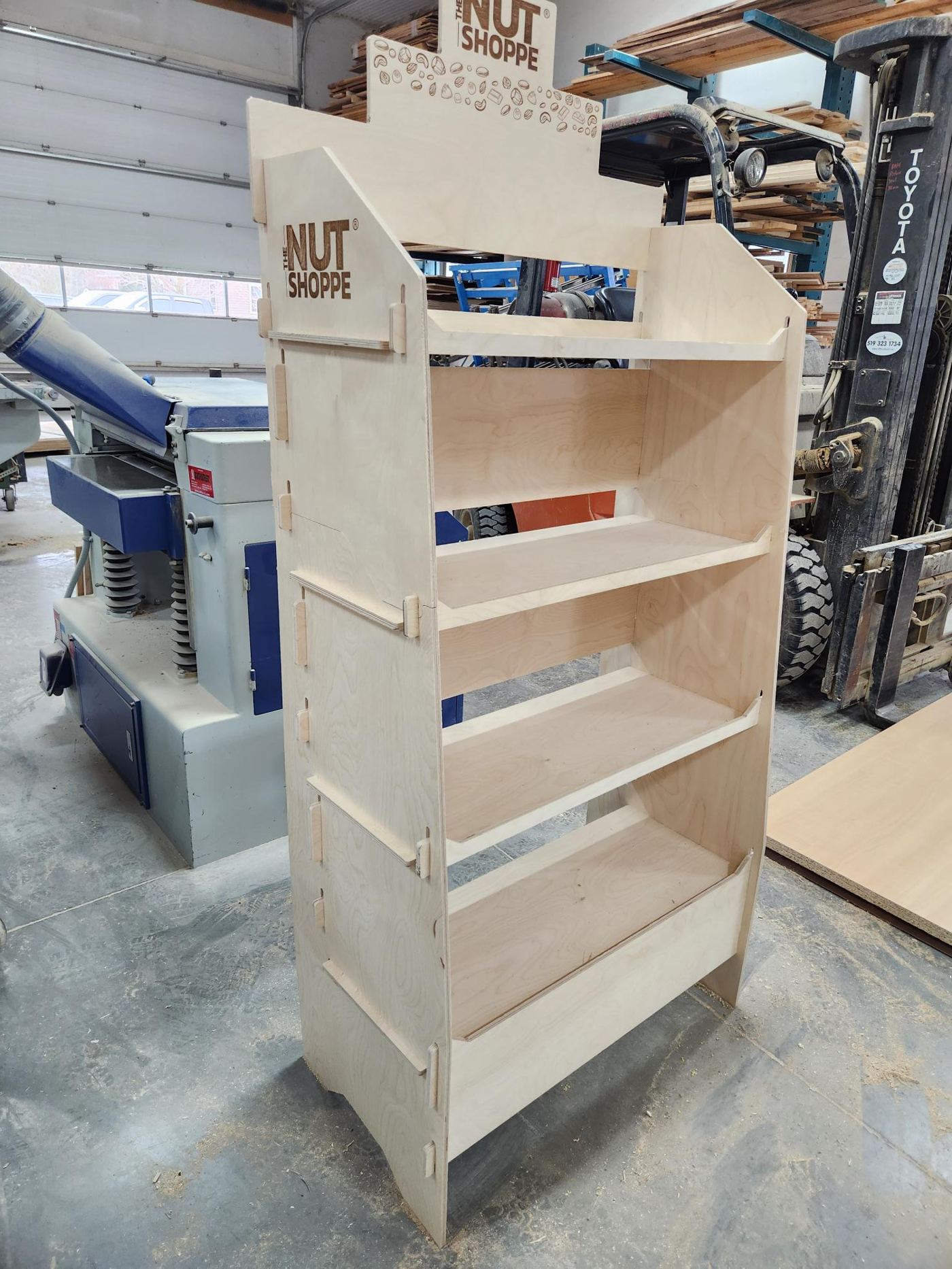 The Nut Shoppe custom display