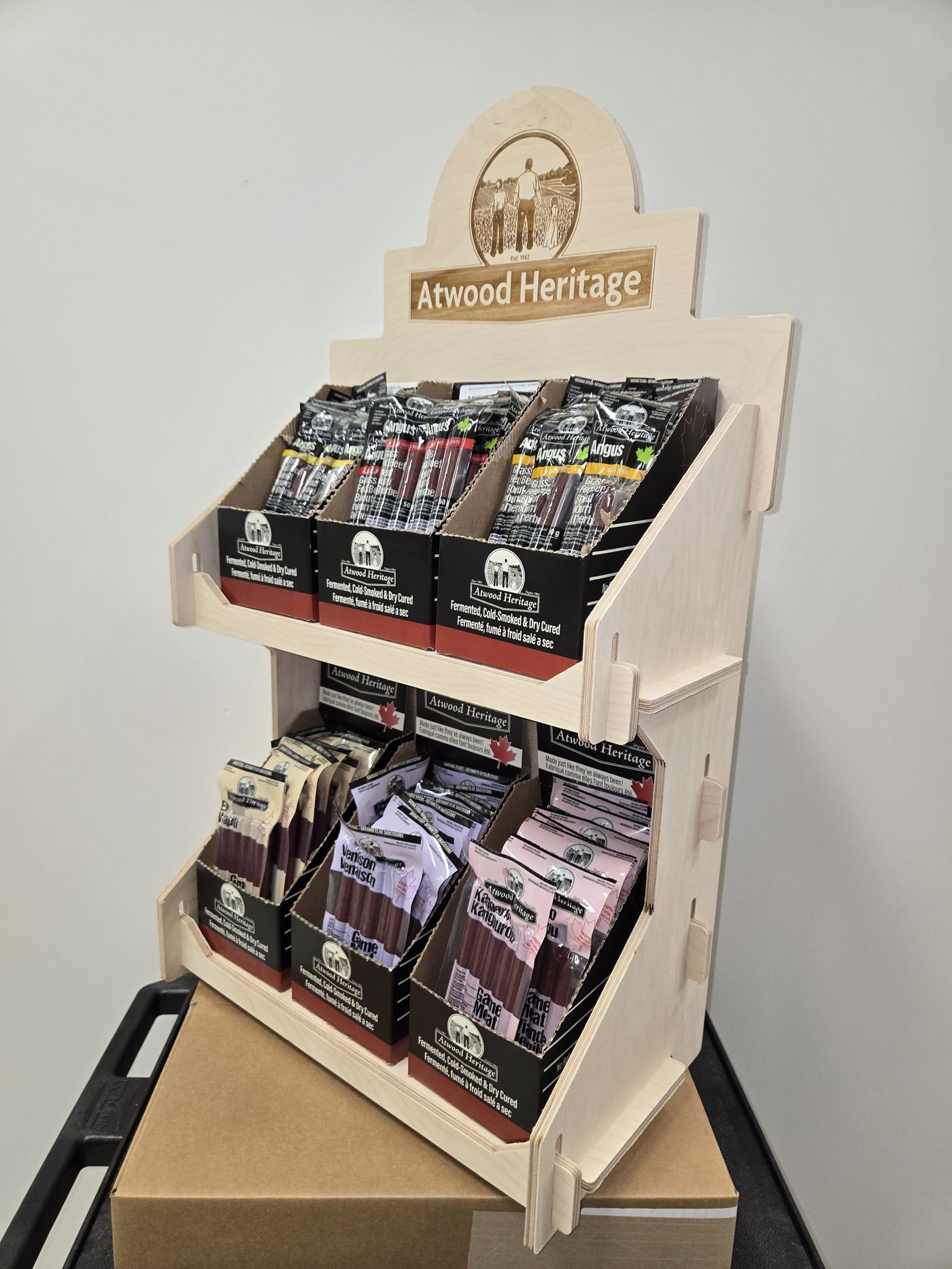True North Displays custom retail display, finished and branded